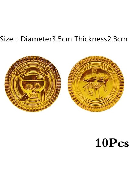 Korsan Gold Coin-03 3 Adet Korsan Tema Oyuncak Çocuk Korsan Yama Kafatası Giydirme Prop Korsan Oyuncak Seti Cadılar Bayramı Tema Parti Süslemeleri Için (Yurt Dışından) fiyatları