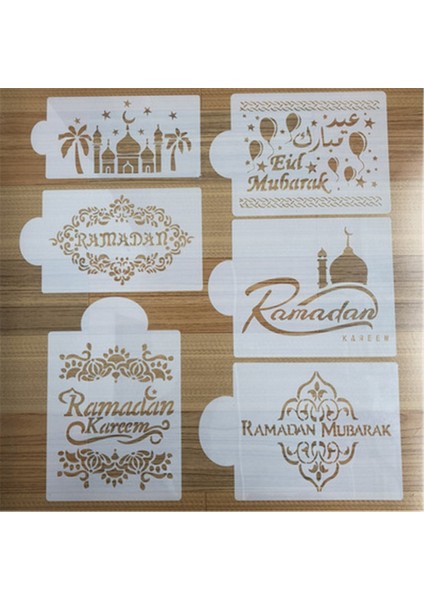 Stil 3 1 Adet Eid Mubarak Sprey Şablonlar Kek Kalıbı Ramazan Dekorasyon Pişirme Araçları Kalıp Eıd Müslüman Islam Dıy Mübarek Parti Süslemeleri (Yurt Dışından)