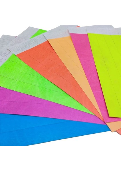 Neon Derin Turuncu 250-19MM Ddjoy Tyvek Bileklikler Su Geçirmez Rahat Yırtılmaya Dayanıklı Kağıt Bilezikler Konserler Festivaller Için Bilek Bantları Giriş (Yurt Dışından) fiyatları
