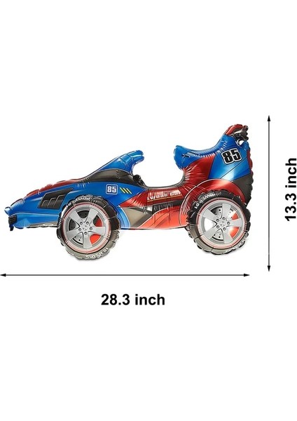 1 Adet Hot Wheels Doğum Günü Şişme Balon Araba Yarışı Tema Damalı Bayrak Trafik Konisi Kek Dekorasyon Malzemeleri (Yurt Dışından)