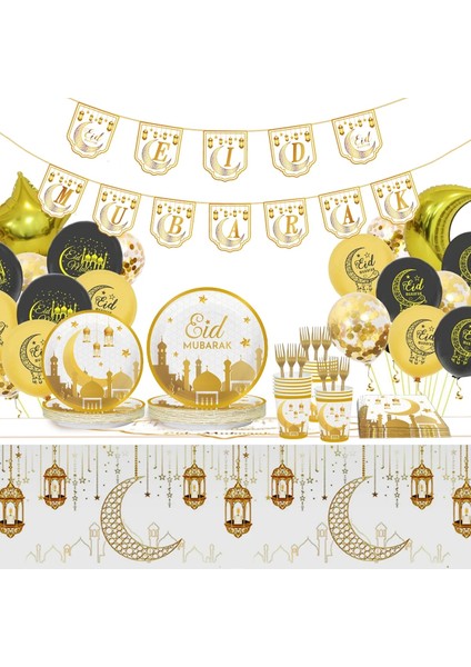 Stil 10 Eıd Mubarak Sofra Ramazan Süslemeleri 2023 Ramazan Kareem Parti Malzemeleri Balonlar Banner Müslüman Islam Eid Al Kurban Dekor (Yurt Dışından) indirimleri