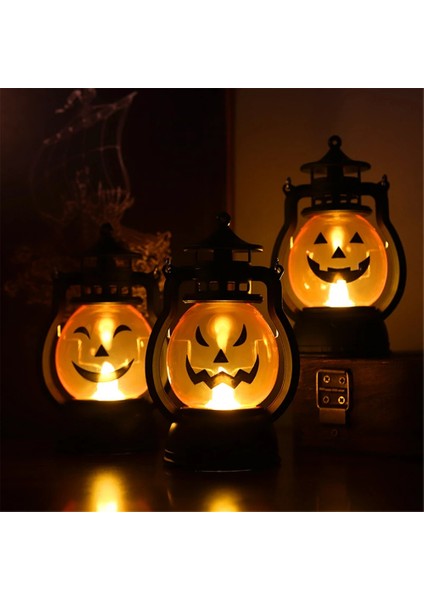 2pcs 01 Pil ile Cadılar Bayramı Küçük Gece Lambası Taşınabilir Kabak Lambası Elektronik Mum Pil ile LED Noel Süsleri Ev Dekorasyonu (Yurt Dışından) modelleri