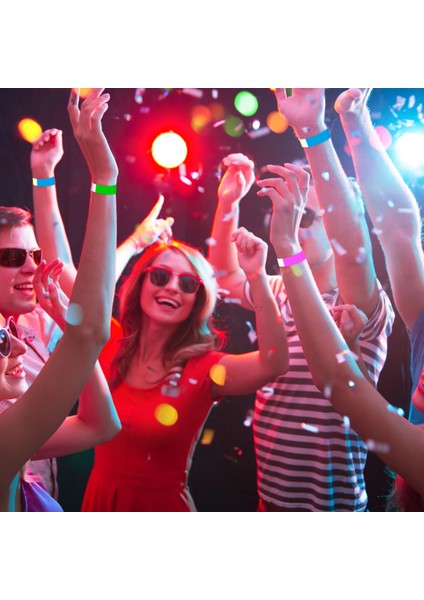 B 600 Adet/takım Renkli Kağıt Bileklikler Etkinlikler Için Parti Konser Bar Giriş Giriş Su Geçirmez Neon Parti Bilek Bandı Malzemeleri (Yurt Dışından) indirimleri