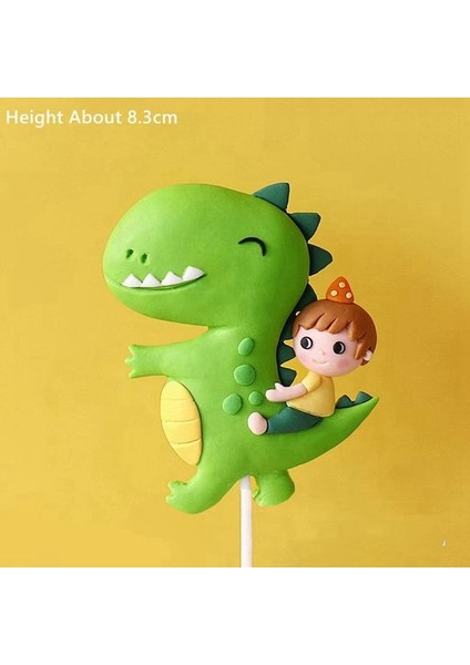 1 Adet Dinozor Kek Topper Doğum Günü Çocuk 1st Kek Parti Dinozor Parti Tema Kek Dekor Erkek Bebek Duş Çocuklar Parti Tatlı Dekorasyon (Yurt Dışından)
