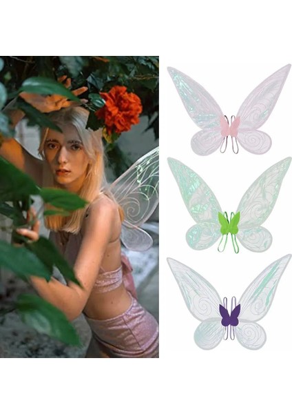 Stil 7 Kelebek Peri Kanatları Kostüm Kızlar Sparkle Prenses Melek Kanat Cadılar Bayramı Partisi Favor Kadınlar Için Cosplay Kostüm Sahne Hediye (Yurt Dışından) modelleri