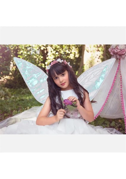 Stil 7 Kelebek Peri Kanatları Kostüm Kızlar Sparkle Prenses Melek Kanat Cadılar Bayramı Partisi Favor Kadınlar Için Cosplay Kostüm Sahne Hediye (Yurt Dışından) fırsatları