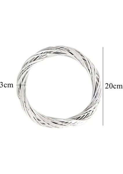 Mutlu Yiyen Ev Dekorasyonu Dıy Paskalya Çelenk Çocuk Hediyeler Malzemeleri Için Strafor Topu Köpük Yumurta ile 20CM Beyaz Çok Boyutlu Beyaz Rattan (Yurt Dışından) fiyatları