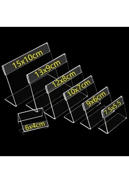 90 60MM Taşınabilir Çok Fonksiyonlu Şeffaf Akrilik Ekran Tutucu Toplantı Isim Kartı Marka Sergileme Rafı Kutusu Ziyafet Masa Kartları (Yurt Dışından)