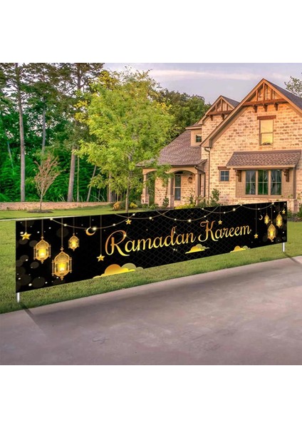 Zemin2 Eid Mubarak Açık Banner Bayrağı Ramazan Kareem Banner Ramazan Dekorasyon Ev 2023 Islam Müslüman Parti Eid Al Adha (Yurt Dışından) modelleri