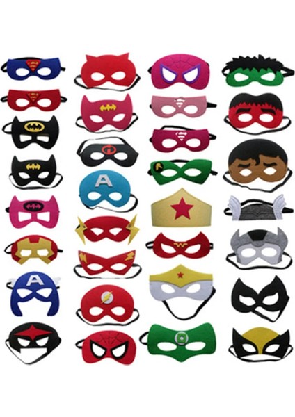 12PCS-MASK6 12PCS Lot Süper Kahraman Hulk Karikatür Çocuk Maskeleri Doğum Günü Partisi Süslemeleri Parti Oyunları Erkek Bebek Maskeleri Kahraman Olmak (Yurt Dışından)