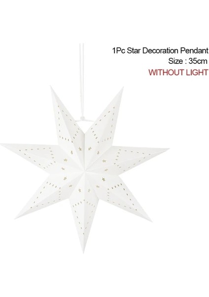 35CM 35/43/58CM Oymak Yıldız Pencere Izgarası Ev Yatak Odası Gece Lambası Kağıt Abajur Bahçe Asılı Kolye Düğün Noel Dekor (Yurt Dışından)