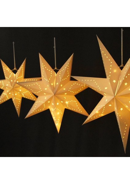 35CM 35/43/58CM Oymak Yıldız Pencere Izgarası Ev Yatak Odası Gece Lambası Kağıt Abajur Bahçe Asılı Kolye Düğün Noel Dekor (Yurt Dışından)
