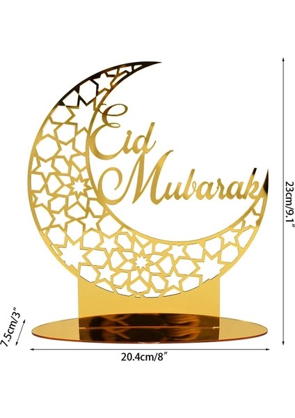 Stil-10-Altın-2 Eid Mubarak 2023 Ramazan Dekorasyon Ev Islam Müslüman Parti Dekor Için Eıd Hediyeler Abaya Al Adha Kareem Düğün Doğum Günü Hediyeleri (Yurt Dışından)