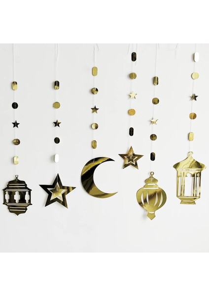 3 Adet 2 M 3/6 Adet Eıd Mubarak Girdap Afiş Yıldız Ay Tavan Asılı Süsleme Ramazan Kareem Dekorasyon Islam Müslüman Parti Malzemeleri (Yurt Dışından) fiyatları