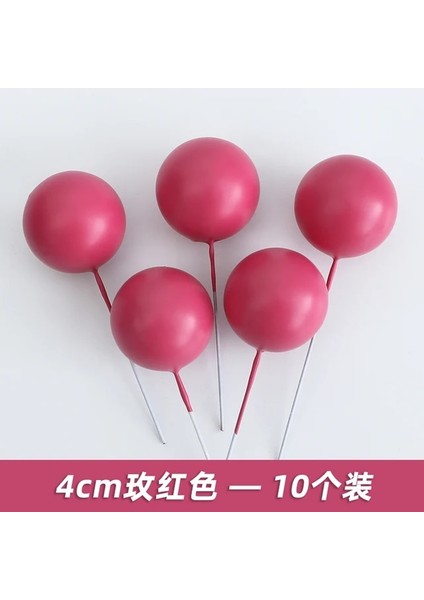 Mh 4 cm 10 Adet Sevgililer Günü Pastası Zarif Kahverengi Yay ile Dekore Edilmiş Ayı Bebek Süsleme Düğün Pastası Topper Seni Seviyorum Aşk Ingilizce Ekle (Yurt Dışından)