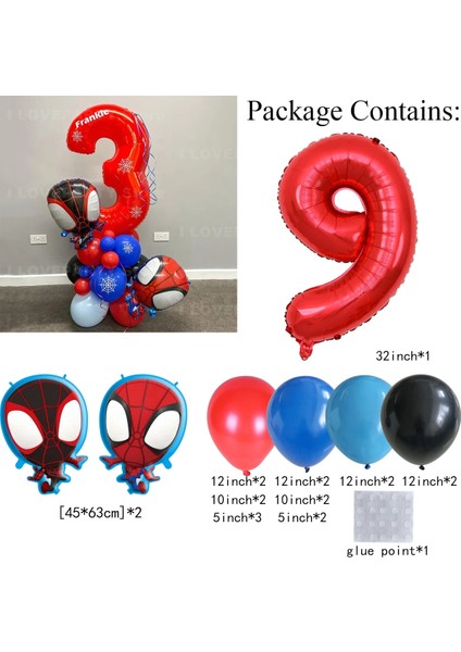 Stil 5 21 Adet Spidey ve Onun Inanılmaz Arkadaşları Balonlar Lateks Folyo Balonlar Örümcek Adam Doğum Günü Partisi Dekorasyon Bebek Duş Oyuncakları Çocuklar Için (Yurt Dışından) modelleri