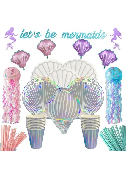 7 Adet Balon Seti A2 Renkli Kabuk Plaka Sofra Seti Küçük Denizkızı Temalı Parti Malzemeleri Kız Doğum Günü Partisi Dıy Süslemeleri Bebek Duş Dekor (Yurt Dışından) fiyatları