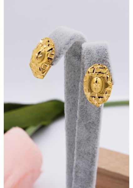 22 Ayar Altın Küpe J Klips Kadın Küpe LKKP1198