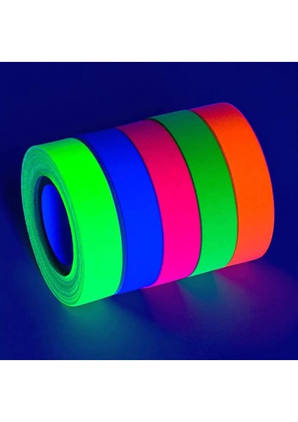 Stil 3 6 Renk Uv Blacklight Dıy Bant Neon Floresan Karanlıkta Glow Tema Doğum Günü Dekor Malzemeleri Blacklight Parti Erkek Kız Oyuncak (Yurt Dışından)