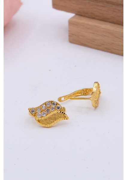 22 Ayar Altın Küpe J Klips Kadın Küpe LKKP1199 modelleri
