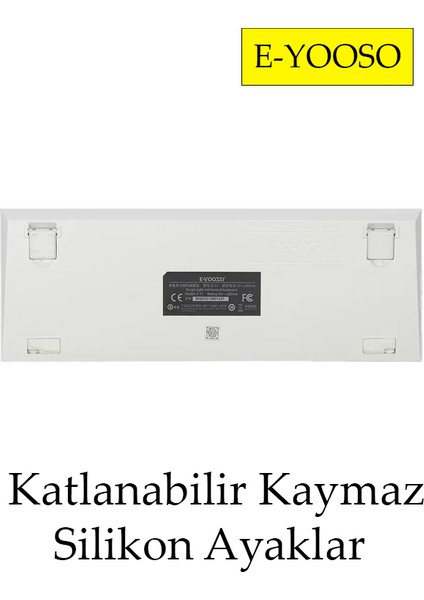 Z-11 Kırmızı Swıtch Metal Kasa %60 Mini Mekanik Oyuncu Klavyesi Hot Swap Antighost Kablolu Sarı LED fırsatları