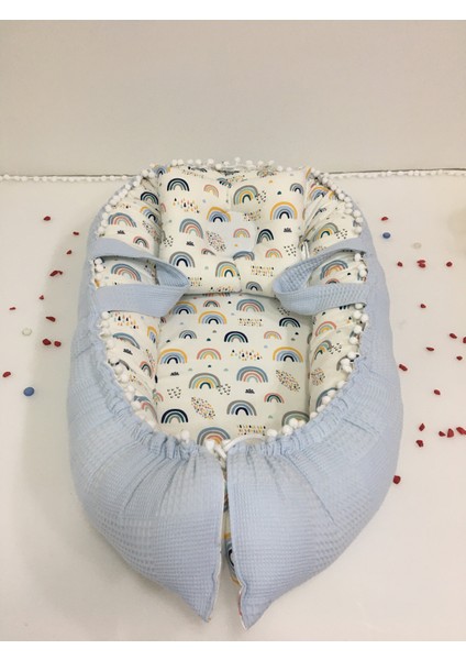 Mavi , Pikeli ve Ponponlu, Babynest/ana Kucağı/anne Yanı fiyatları