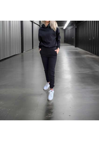 Oversize Iki Iplik Şardonlu Beli Lastikli Kadın Eşofman Takımı fiyatları