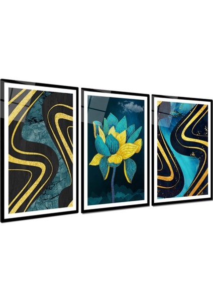 Gold Desenler Triple Cam Tablo