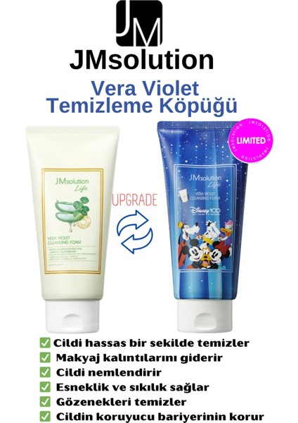 Jm Solution Disney Serisi Vera Violet Alove Özlü Köpük Temizleyici 300 ml