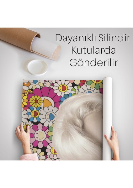 Marilyn Monroe Pembe Balon Duvar Örtüsü - HALISI-621