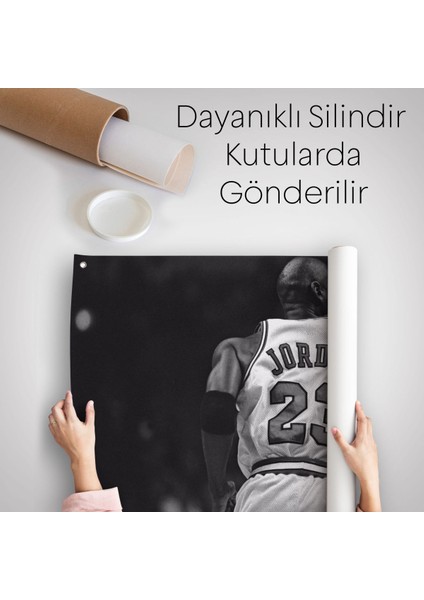 Michael Jordan Kanvas Duvar Örtüsü-Halısı, Chicago BULLS-5087