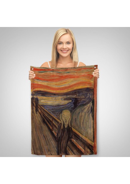 Edvard Munch'un Çığlık Isimli Eseri Duvar Örtüsü - HALISI-5116