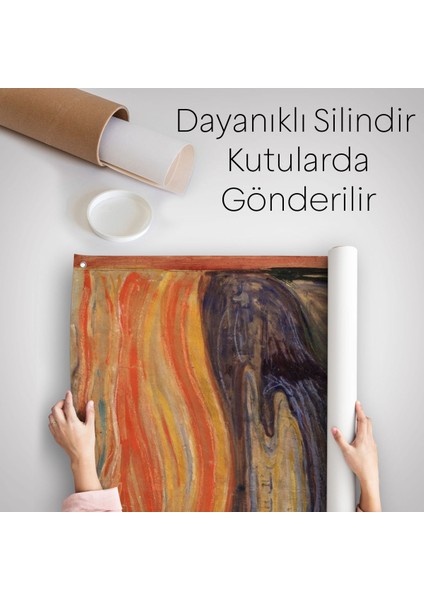 Edvard Munch'un Çığlık Isimli Eseri Duvar Örtüsü - HALISI-5116