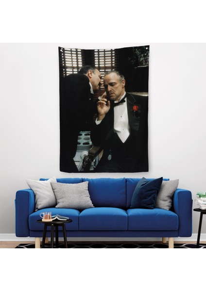 The Godfather Duvar Örtüsü - Halısı, Vito Corleone Film Sahnesi Duvar Örtüsü - HALISI-5279