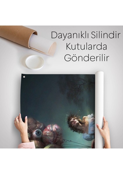 Süerreal Kadın Buhran Duvar Örtüsü - HALISI-6010