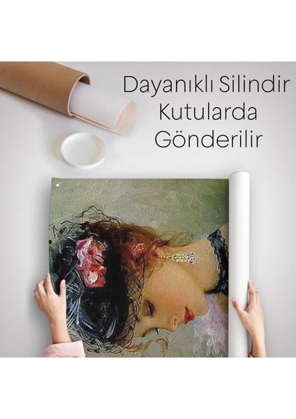 Makyaj Yapan Güzel Kadın Dekoratif Duvar Örtüsü - Halısı -6187 indirimleri