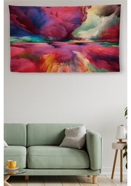 Duvar Örtüsü Soyut Kaliteli Kanvas Duvar HALISI-4038