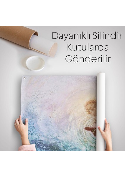 Tanrının Eli Dekoratif Duvar Örtüsü - Halısı, İSA-6307