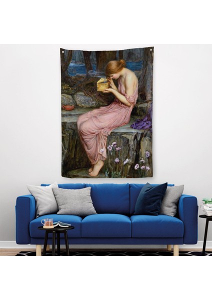 Psyche Altın Kutuyu Açıyor Yunan Mitolojisi Duvar Örtüsü - HALISI-6261 fiyatları