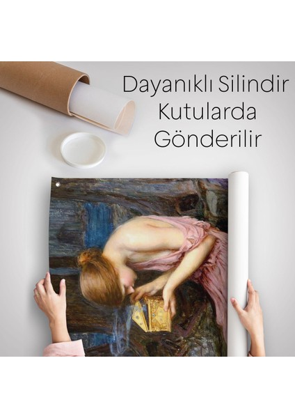 Psyche Altın Kutuyu Açıyor Yunan Mitolojisi Duvar Örtüsü - HALISI-6261 indirimleri