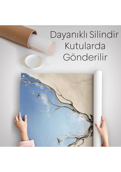 Daha Güzel Bir Doğa Hayal Eden Geyik Sürreal Duvar Örtüsü - HALISI-6017