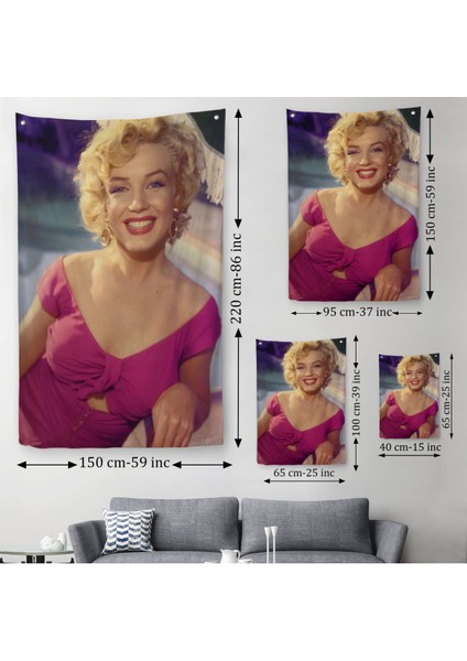 Marilyn Monroe Dekoratif Duvar Örtüsü - HALISI-6150