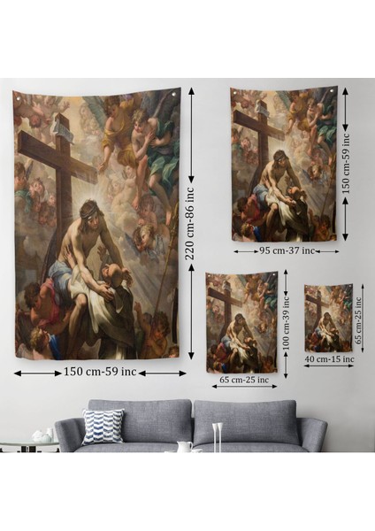 Agape Hristiyan Hediyesi Dekoratif Duvar Örtüsü - HALISI-6247