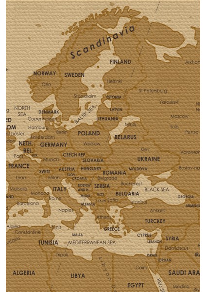 Duvar Örtüsü / Halısı Eskitme Vintage Kanvas Kumaş Dünya HARITASI-3958 fiyatları