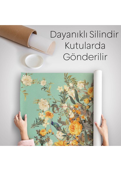 Çiçek Başlı Siyahi Kadın, Afrıkalı Kadın Kanvas Duvar Örtüsü - HALISI -6079 indirimleri