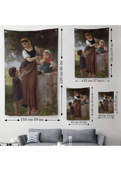 Bende Istiyorum Diyen Çocuk Dekoratif Duvar Örtüsü - HALISI-6238
