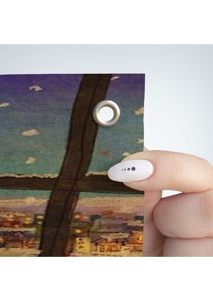 Cam Önünde Kar Keyfi Duvar ÖRTÜSÜ-HALISI-6336