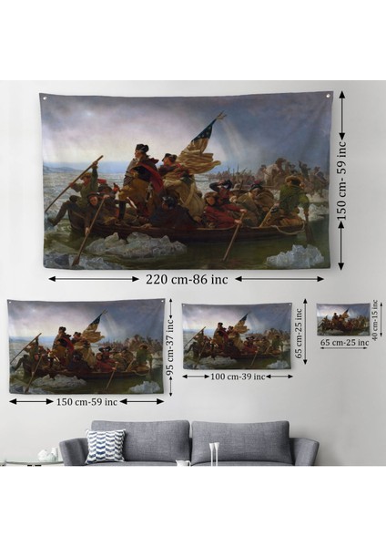 Washington Delaware'i Geçiyor Duvar Örtüsü-Halısı - Washington Crossing The Delaware -6543 modelleri