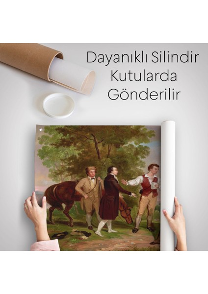 Binbaşı André'nin Yakalanması Duvar Örtüsü Halısı The Capture Of Major Andre Asher 6545