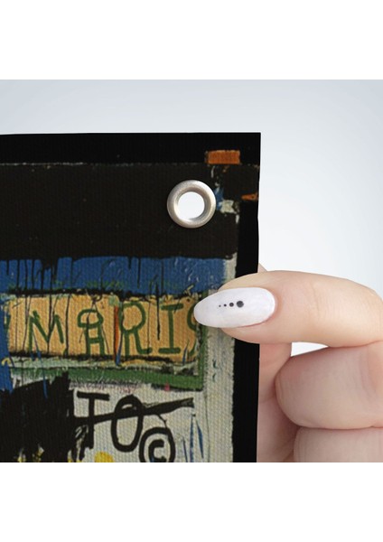 Jean Michel Basquiat Notary Kanvas Duvar ÖRTÜSÜ-HALISI-5002 fırsatları
